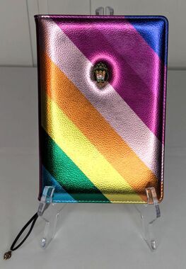 Kurt Geiger Notebook - Metallic Rainbow, Lined, Designer, NWT